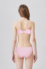 BLS - Cece Non Wired And Non Padded Cotton Bra - Pink view 2