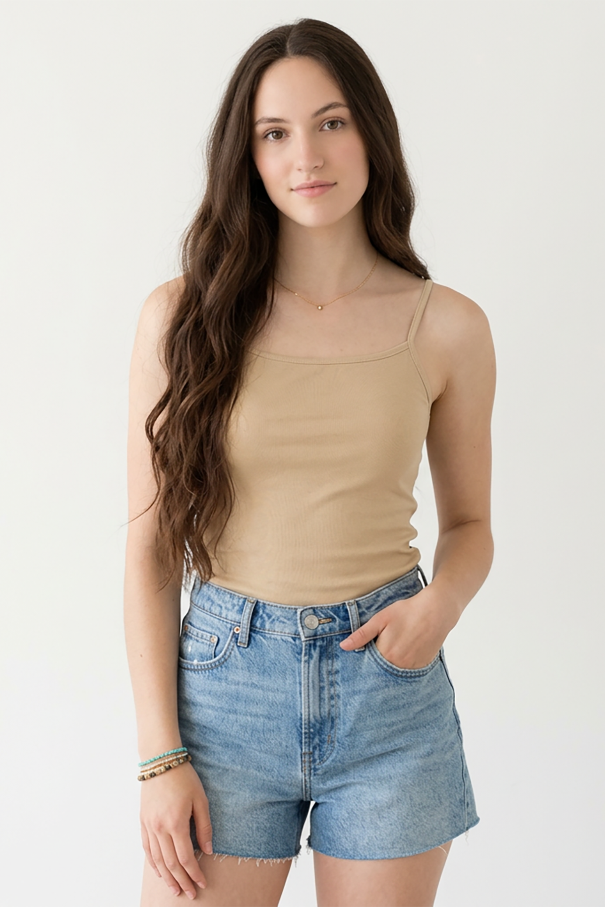 BLS - Chepi Stretchable Cotton Camisole - Skin — image 1 — Meeshop Pakistan