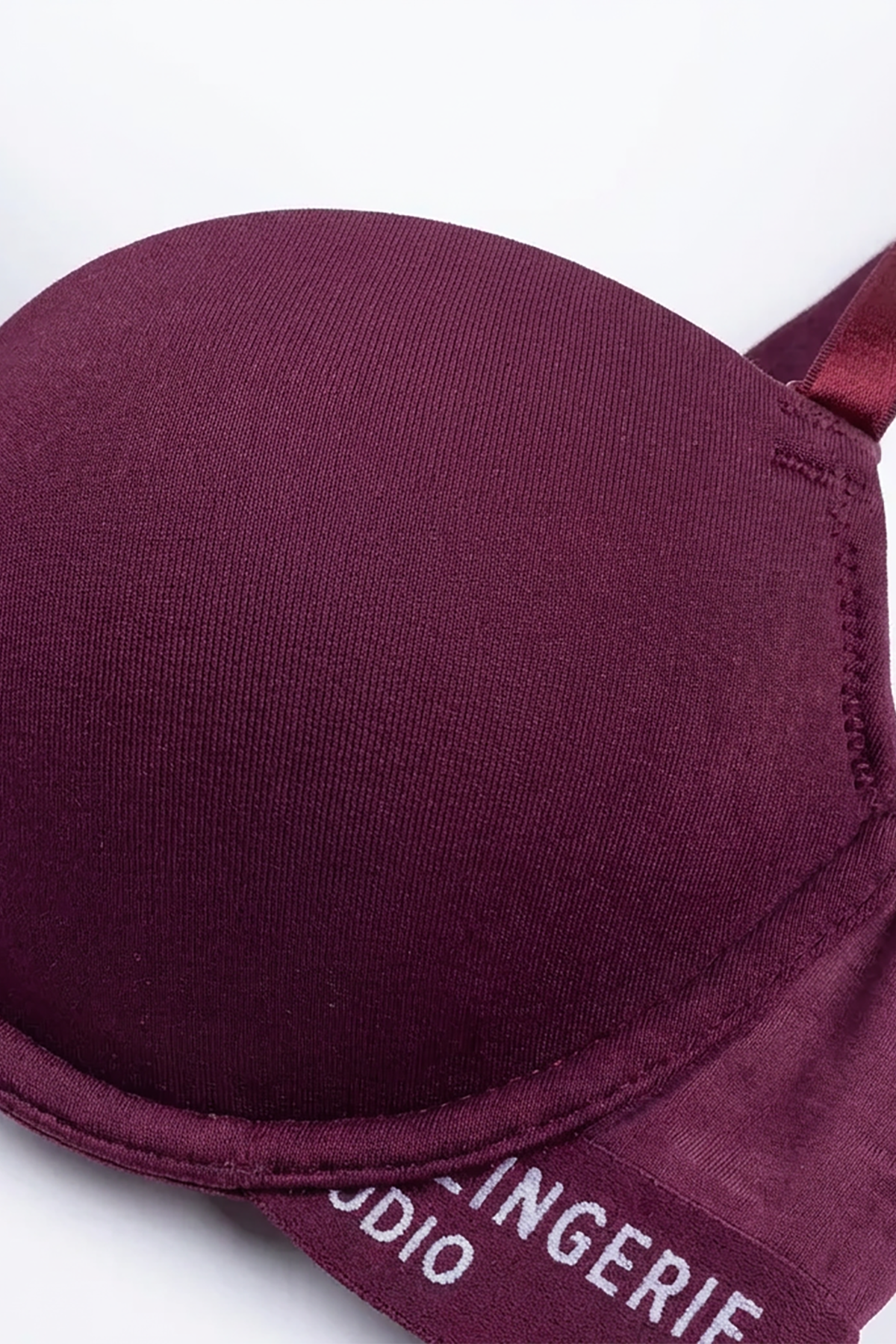 BLS - Cheree Wired And Padded Cotton Bra - Berry — image 3 — Meeshop Pakistan