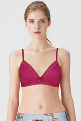 BLS - Clarie Non Wired And Padded Bra - Respberry view 4