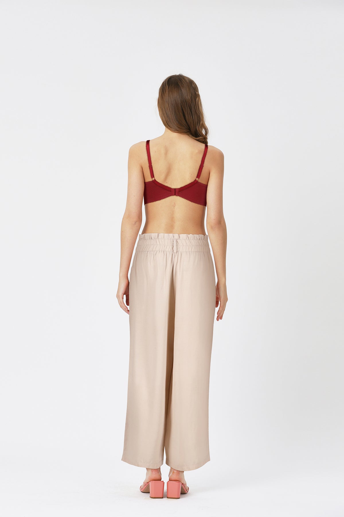 BLS - Colette Non Wired And Non Padded Cotton Bra - Burgundy — image 2 — Meeshop Pakistan