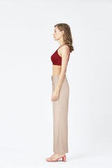BLS - Colette Non Wired And Non Padded Cotton Bra - Burgundy view 3