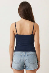BLS - Colleen Stretchable Cotton Camisole - Blue view 2