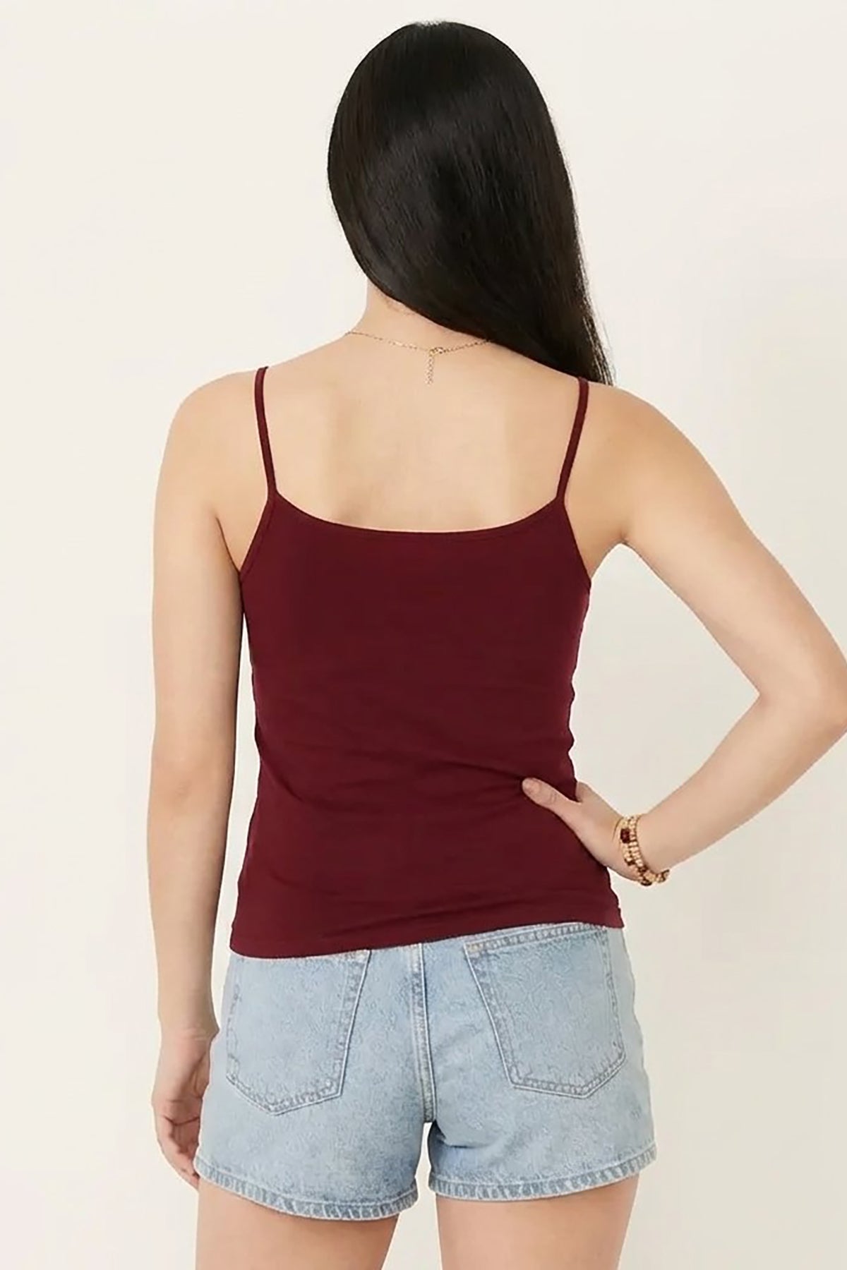 BLS - Colleen Stretchable Cotton Camisole - Bordo — image 2 — Meeshop Pakistan