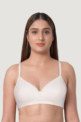 BLS - Colma Non Wired And Padded Cotton Bra - Pink view 1
