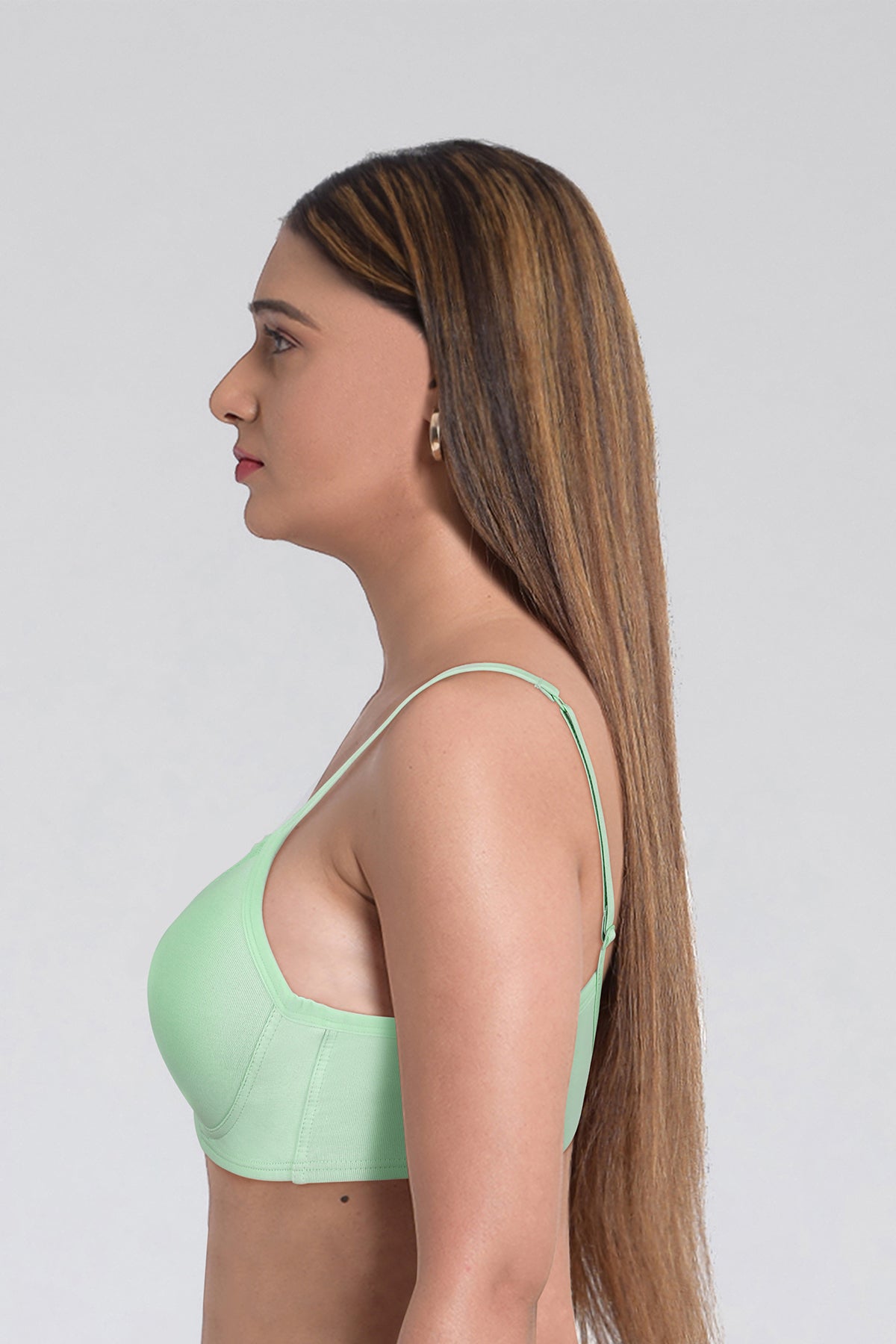 BLS - Colma Non Wired And Padded Cotton Bra - Sea Green — image 3 — Meeshop Pakistan