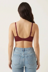 BLS - Colo Wired And Padded Cotton Bra - Hena view 2