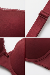 BLS - Colo Wired And Padded Cotton Bra - Hena view 4