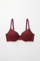 BLS - Colo Wired And Padded Cotton Bra - Hena view 5
