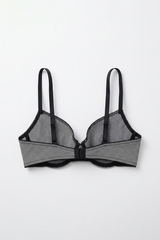 BLS - Colo Wired And Padded Cotton Bra - YD Black view 4