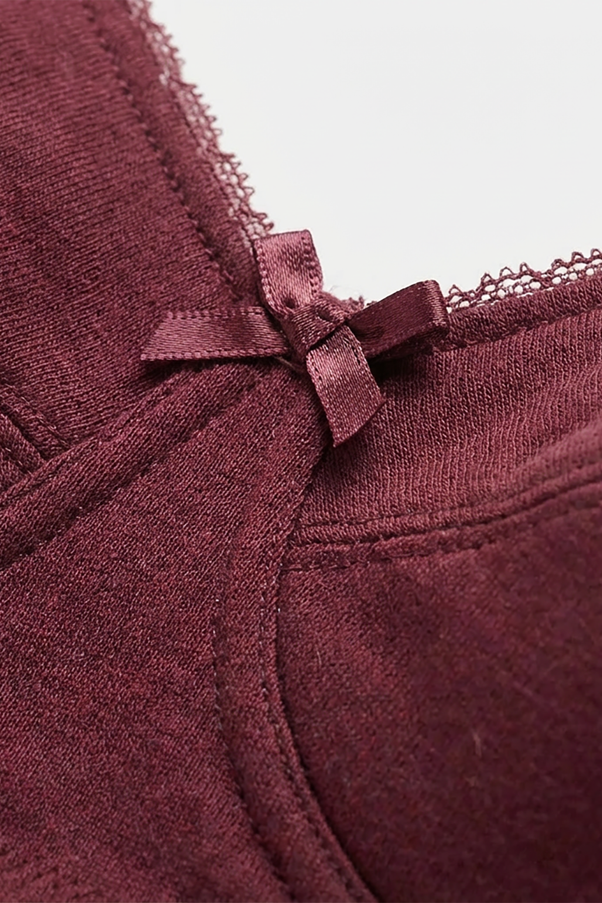 BLS - Cora Non wired And Non Padded Cotton Bra - Burgundy — image 4 — Meeshop Pakistan