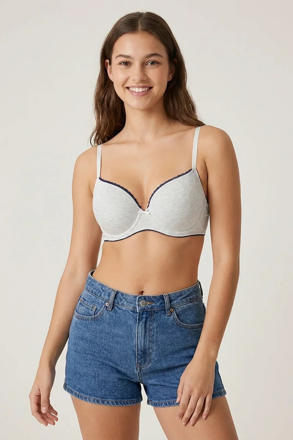BLS - Cosima Wired And Push Up Bra - Gray — image 1 — Meeshop Pakistan