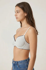BLS - Cosima Wired And Push Up Bra - Gray view 3