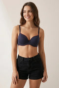 BLS - Cosima Wired And Push Up Bra - Navy
