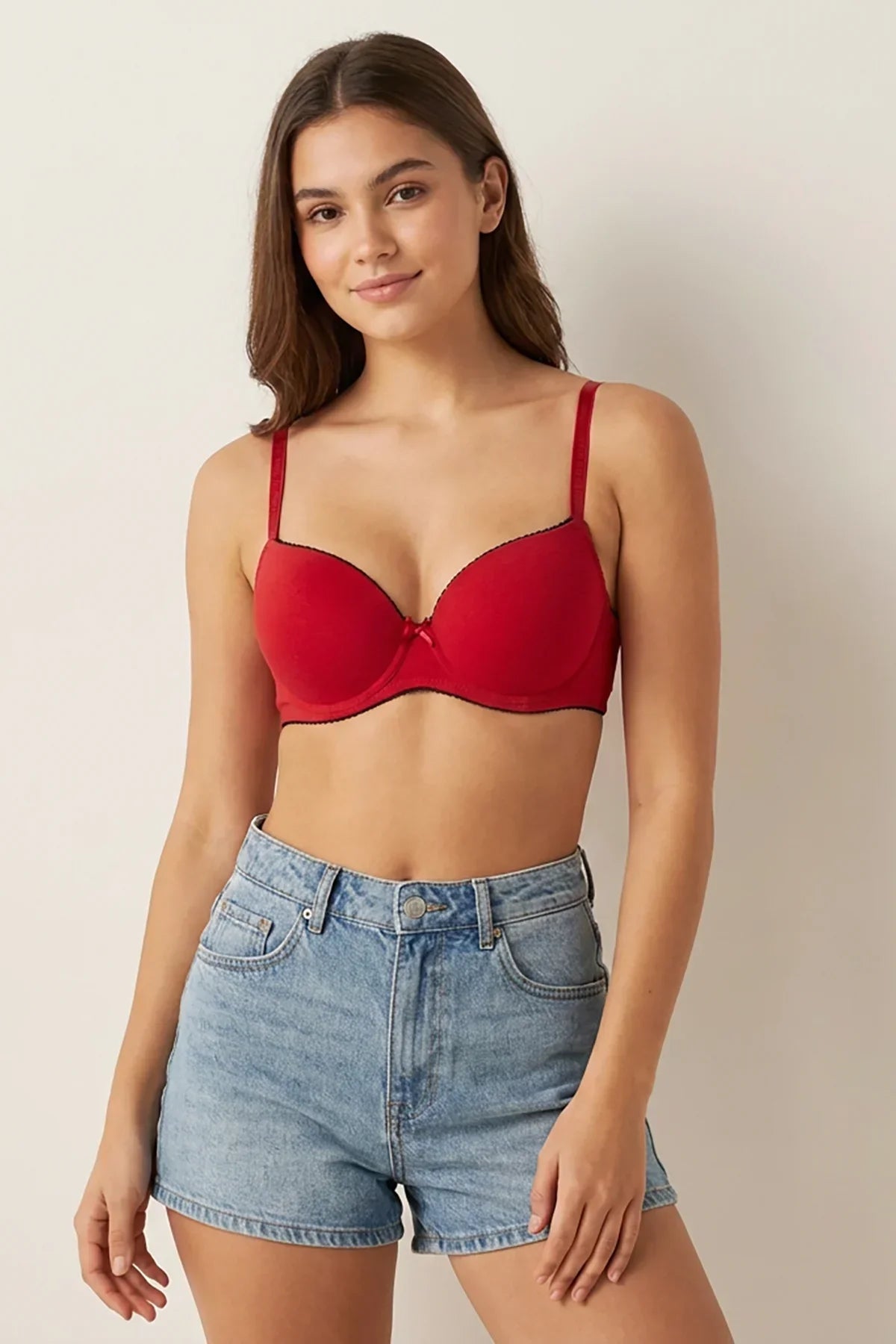 BLS - Cosima Wired And Push Up Bra - Red — image 1 — Meeshop Pakistan