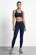 BLS - Eleanor Padded Sports Bra And Tights Set - Blue