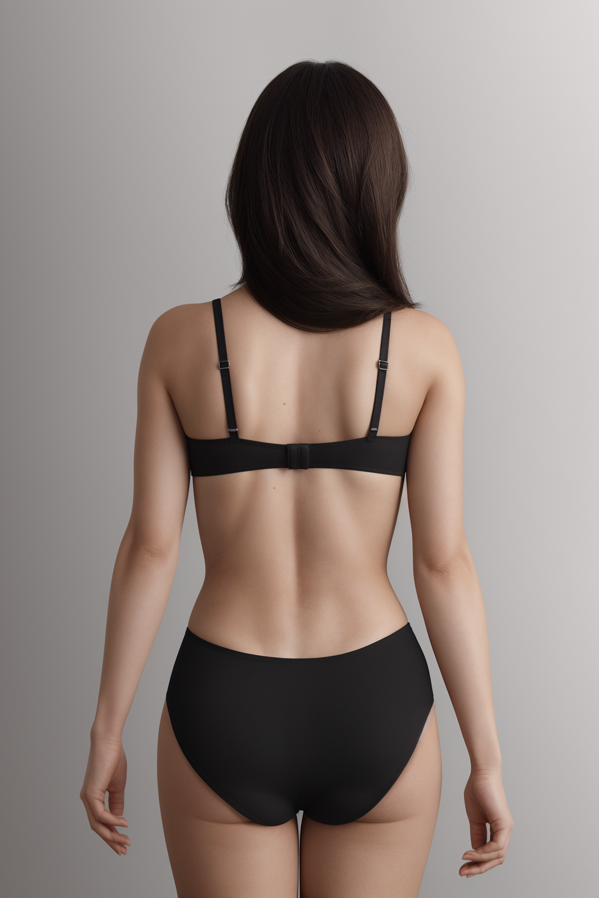 BLS - Ella Wireless And Padded Lace Bra Set - Black — image 2 — Meeshop Pakistan