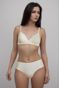 BLS - Ella Wireless And Padded Lace Bra Set - Ivory