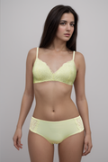 BLS - Ella Wireless And Padded Lace Bra Set - Light Green