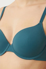 BLS - Emily Wired And Padded Bra - Dark Green view 3