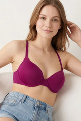 BLS - Emily Wired And Padded Bra - Fuscia view 1