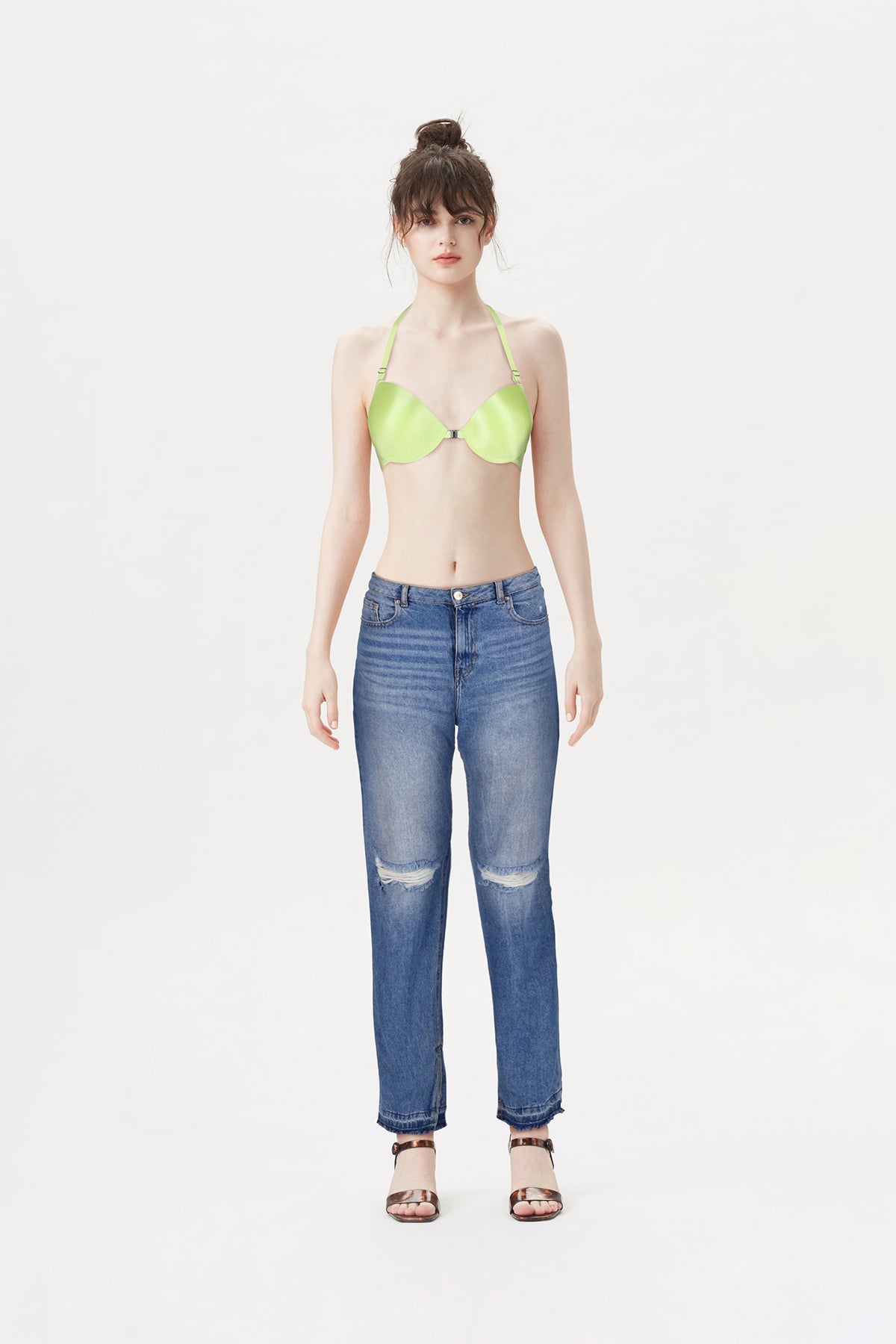 BLS - Frida Wired And Pushup Bra - Green — image 1 — Meeshop Pakistan