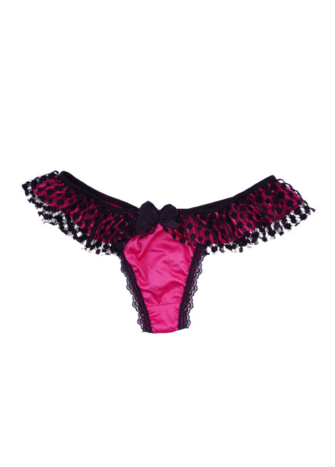 BLS - Hena Lace Thong - Fuchsia — image 1 — Meeshop Pakistan