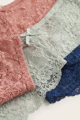 BLS - Lace Panty Pack Of 3 - Navy-Rose Dawn-Country Air view 2