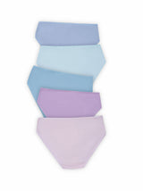 BLS - Lilac Mid Rise Cotton Panty - Pack Of 5 view 3