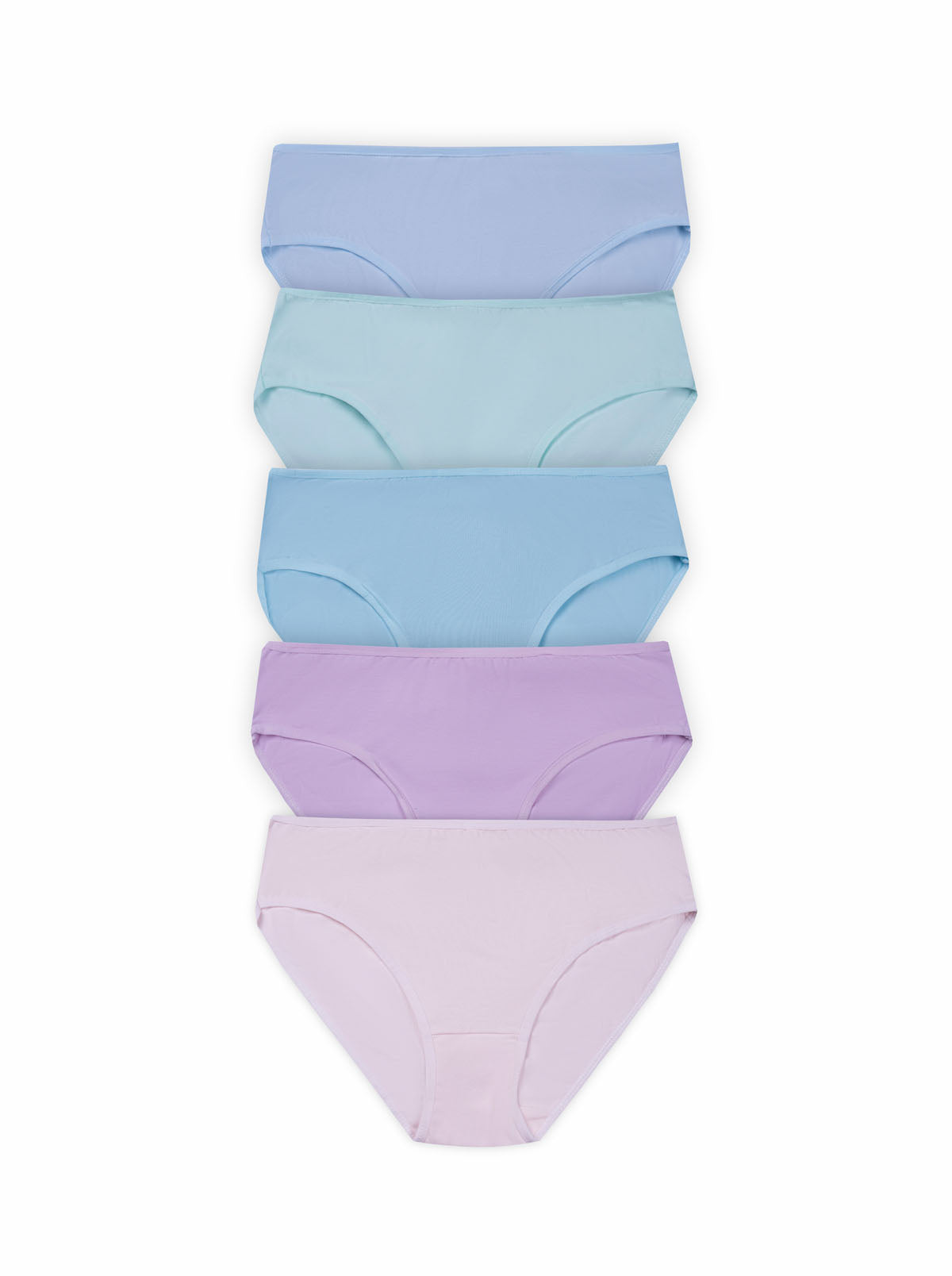 BLS - Lilac Mid Rise Cotton Panty - Pack Of 5 — image 1 — Meeshop Pakistan