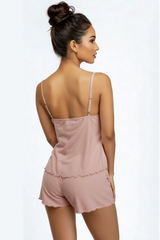 BLS - Meadow Viscose Short Set - Peach view 2