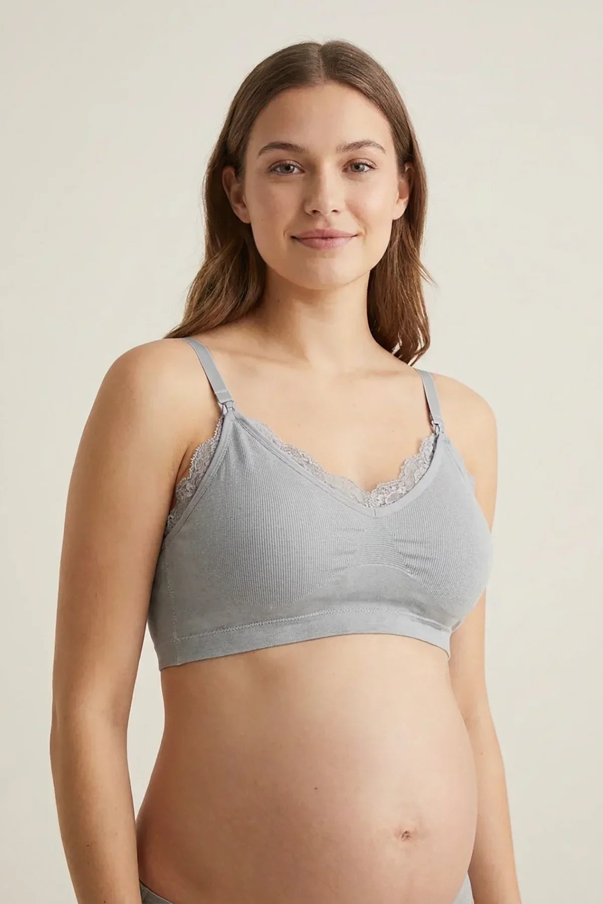 BLS - Nursing Comfort Bra - Heather Grey — image 1 — Meeshop Pakistan