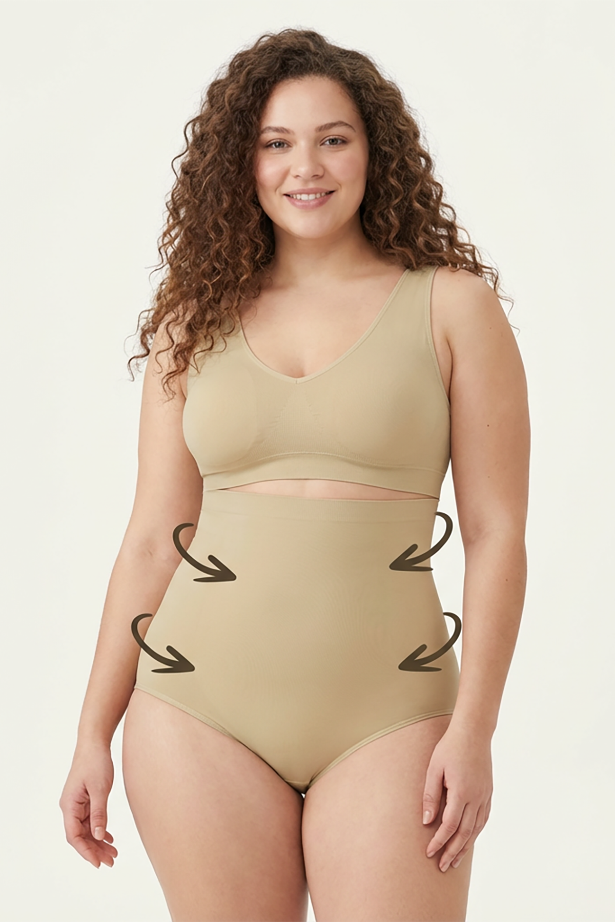 BLS - Opaque Fit Tummy Control Midwaist Shapewear - Skin — image 1 — Meeshop Pakistan