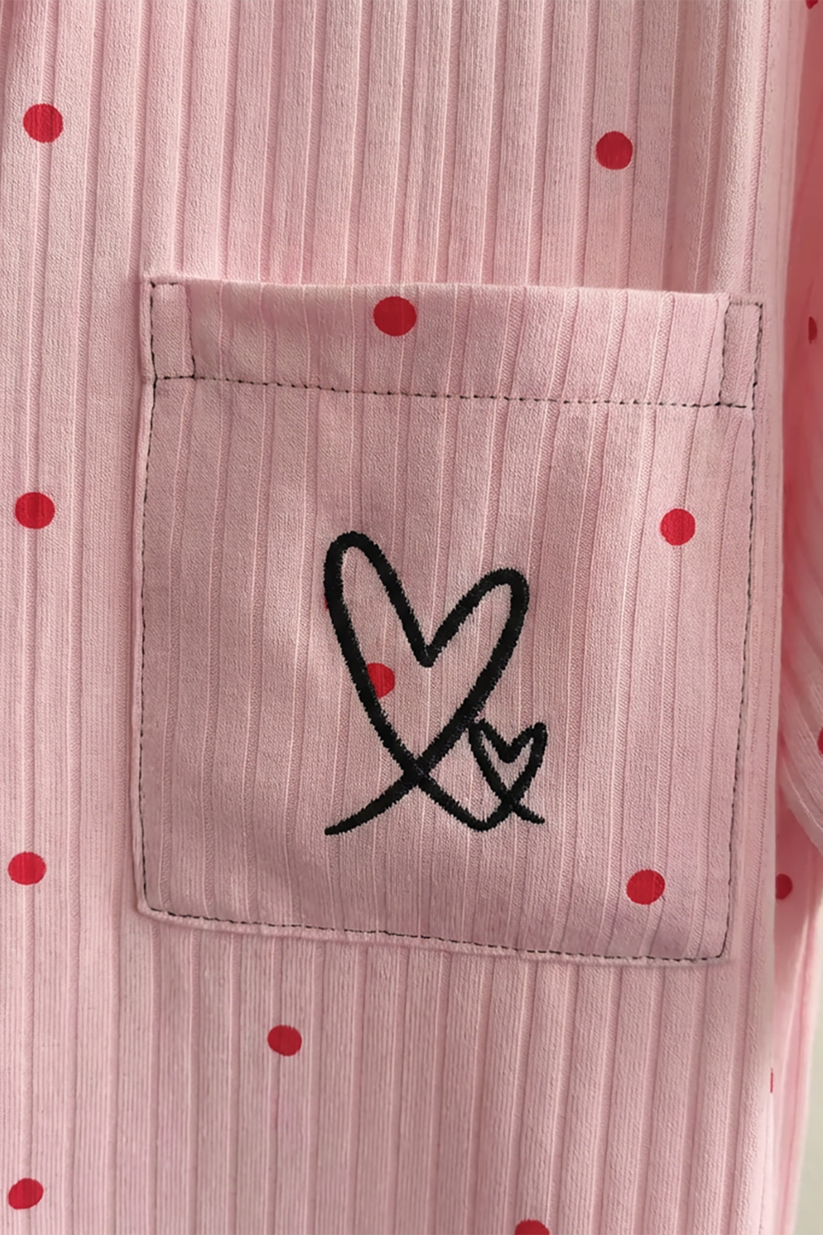 BLS - Pajama set -  Short sleeves with long pants - Pink — image 3 — Meeshop Pakistan