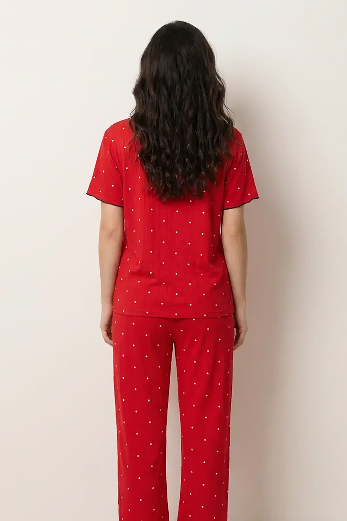 BLS - Pajama set -  Short sleeves with long pants - Red — image 2 — Meeshop Pakistan