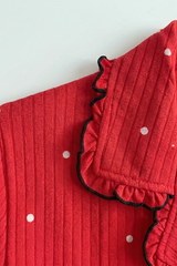 BLS - Pajama set -  Short sleeves with long pants - Red view 3