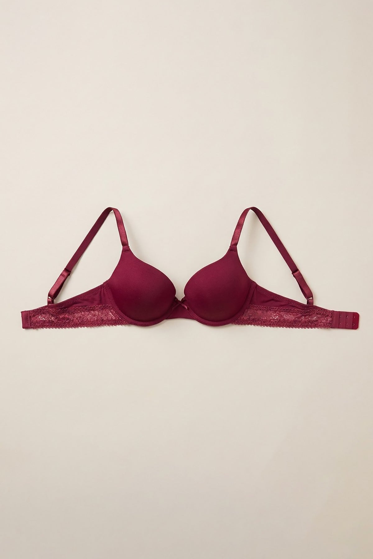 BLS - Paza Wired And Padded Cotton Bra - Burgundy — image 4 — Meeshop Pakistan