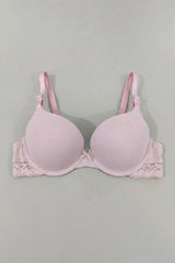 BLS - Paza Wired And Padded Cotton Bra - Soft Pink view 3