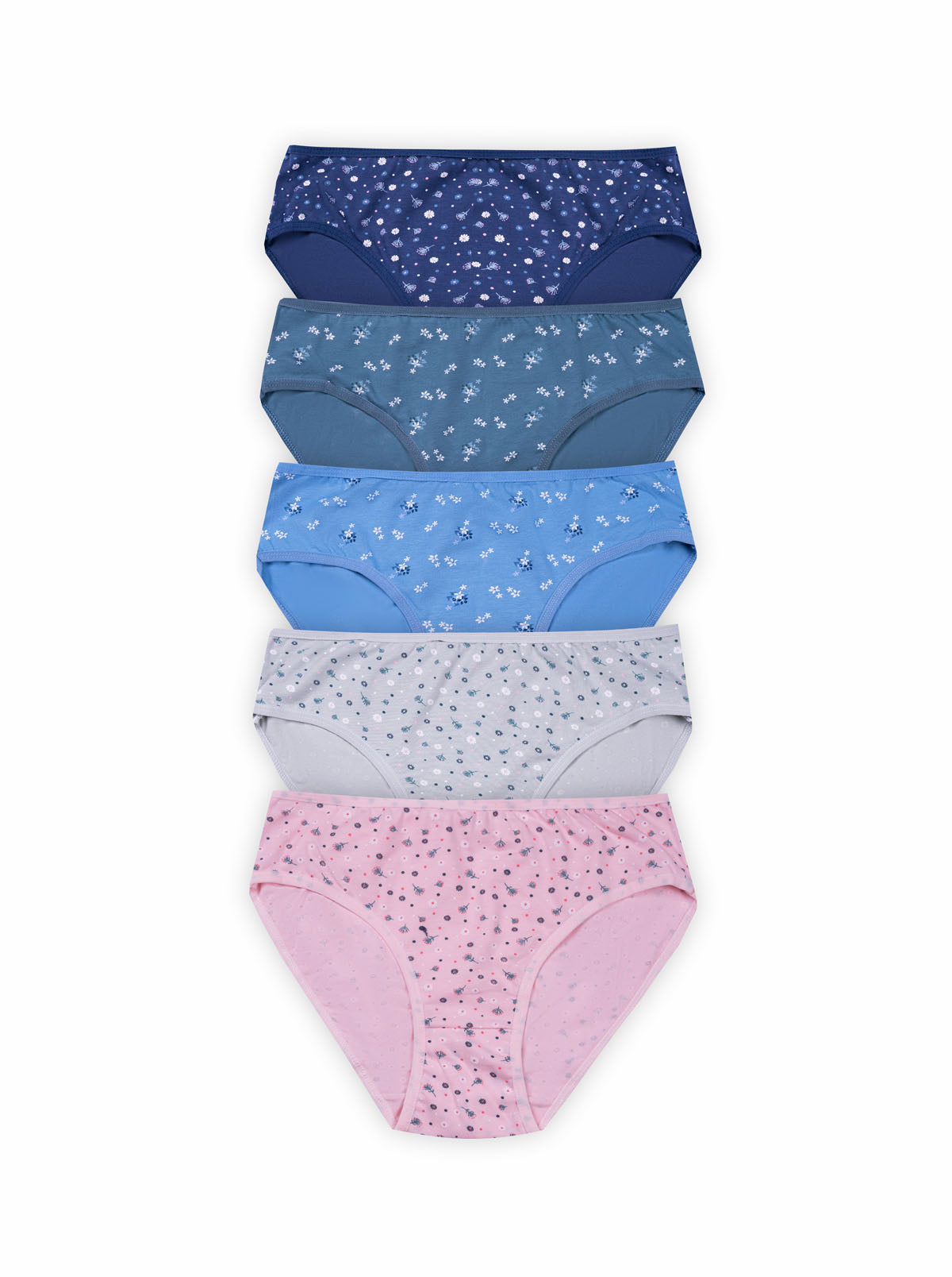 BLS - Pentas Mid Rise Cotton Panty - Pack Of 5 — image 1 — Meeshop Pakistan