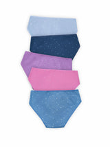 BLS - Peony Mid Rise Cotton Panty - Pack Of 5 view 3