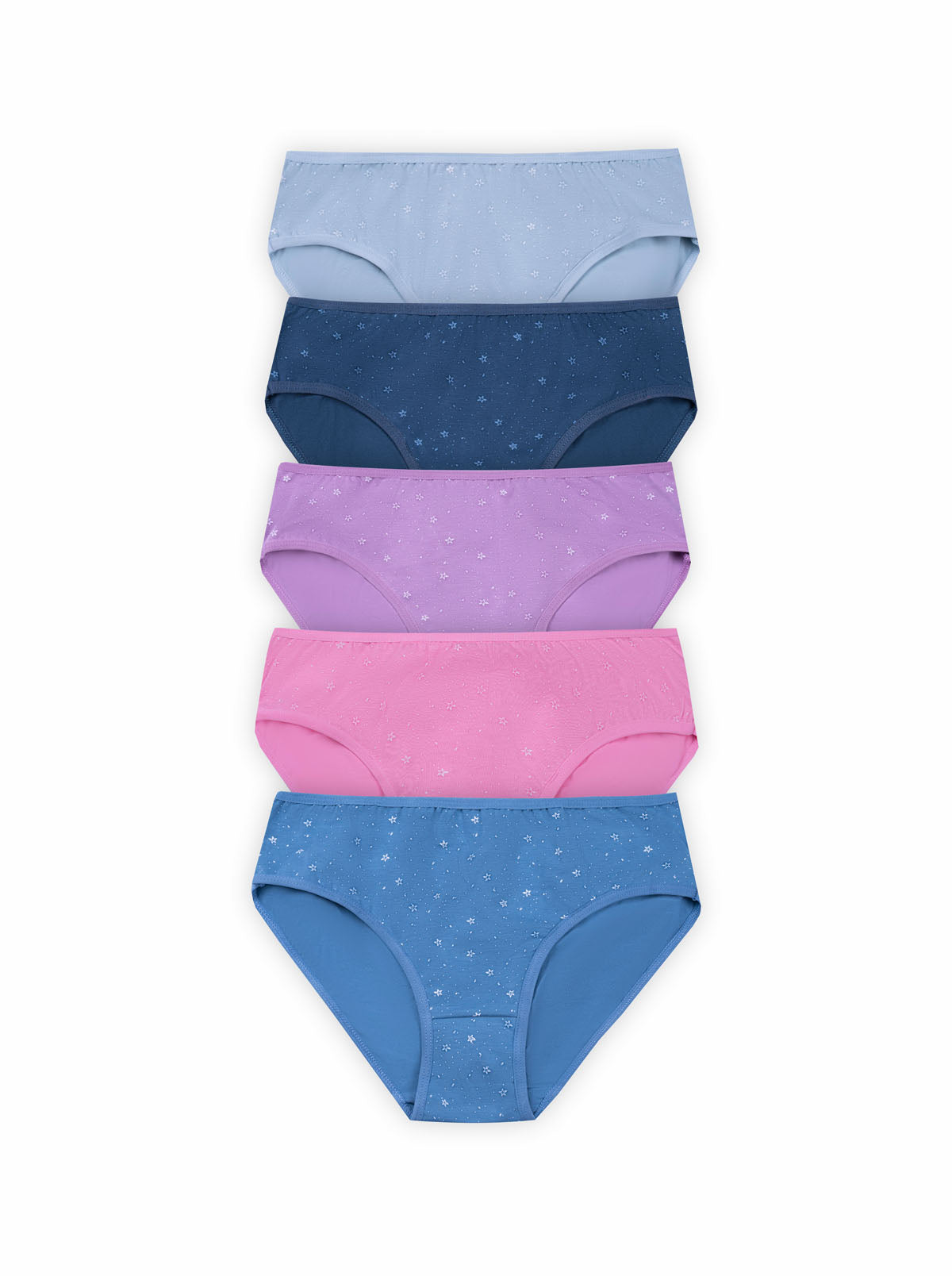 BLS - Peony Mid Rise Cotton Panty - Pack Of 5 — image 1 — Meeshop Pakistan