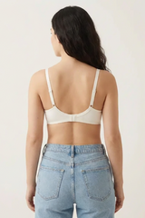 BLS - Pero Wired And Padded Cotton Bra - White view 2