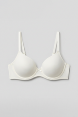BLS - Pero Wired And Padded Cotton Bra - White view 4