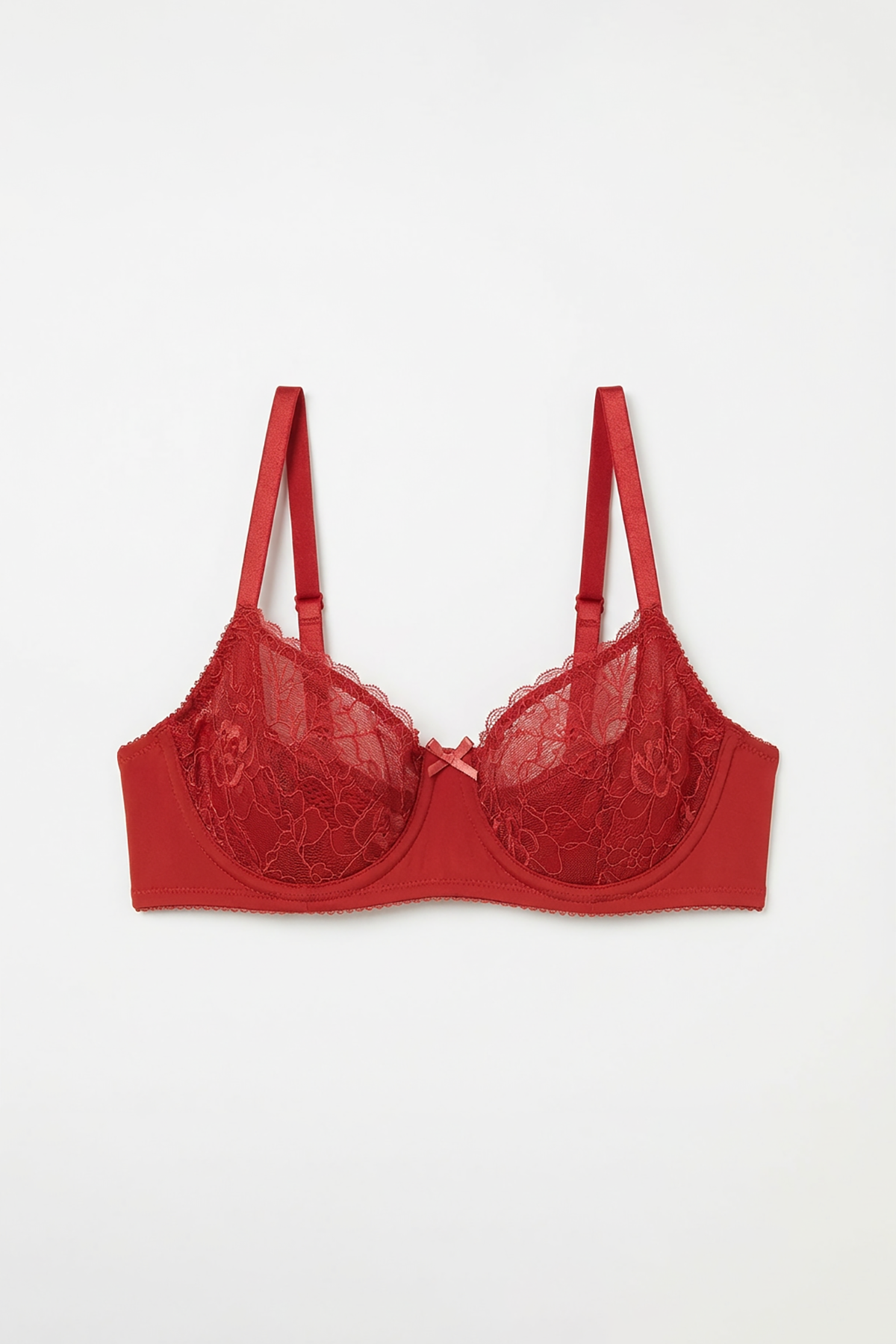 BLS - Petunia Non Padded And Wired Lace Bra - Cherry — image 3 — Meeshop Pakistan