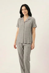 BLS - Ribbed Cotton Pajama Set - Grey view 1