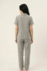 BLS - Ribbed Cotton Pajama Set - Grey view 2