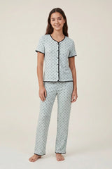BLS - Ribbed Pajama Set - Green view 1