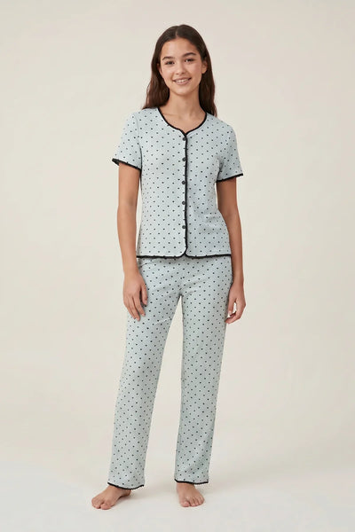 BLS - Ribbed Pajama Set - Green