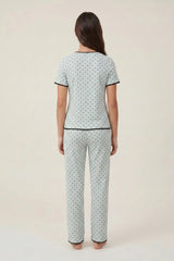 BLS - Ribbed Pajama Set - Green view 3