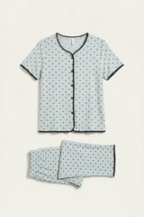 BLS - Ribbed Pajama Set - Green view 2